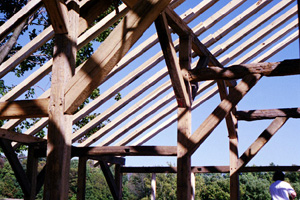 New timber frames, historic designs.