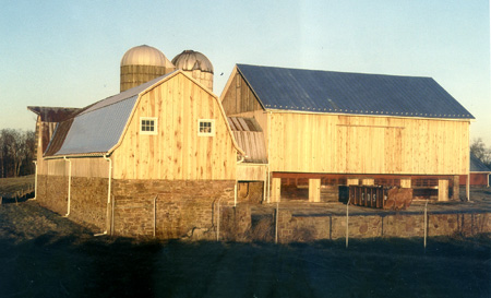 Dickerson barn restoration, siding and sheet metal roofing project complete.