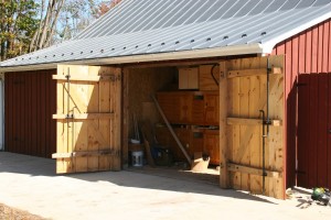 Lean-To Doors Match Drive Bay Doors on a Smaller Scale