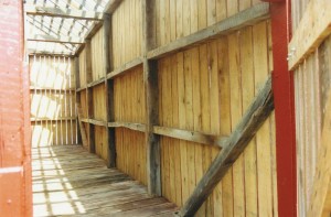 New Siding Interior View of Corn Crib