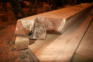 As complex as this appears, the facets will all end up as plumb or level cuts, parallel to or perpendicular to the major axes of the frame